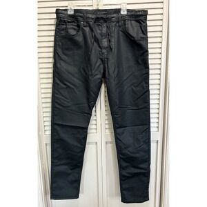 Cult of Individuality Japanese Denim + Sweat Straight Jeans Size 34 Black EUC